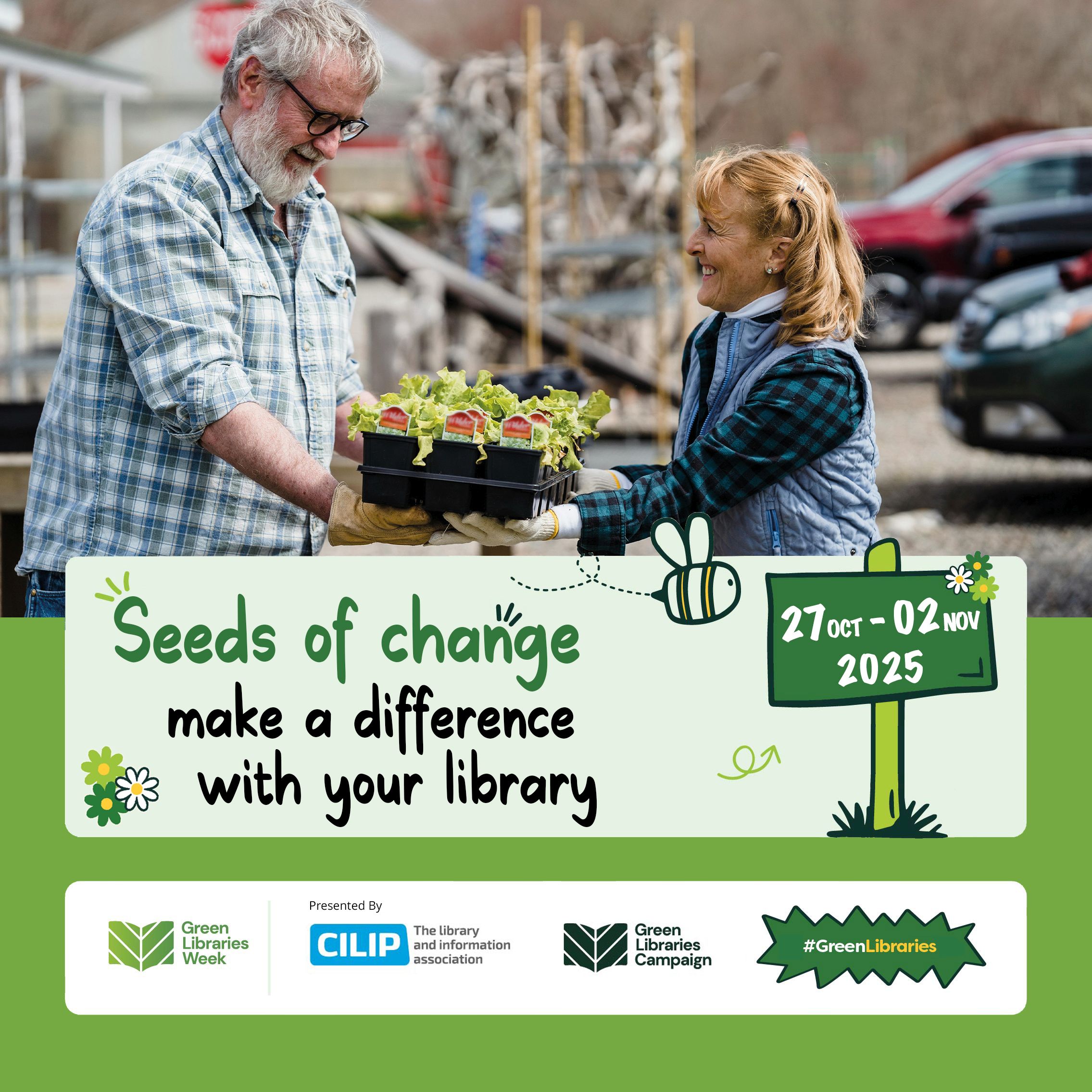 Promoting library green campaigns such as plant swaps