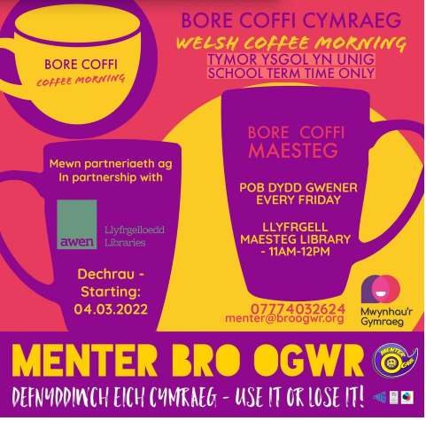 Bore Coffi Sgwrs Cymraeg Awen