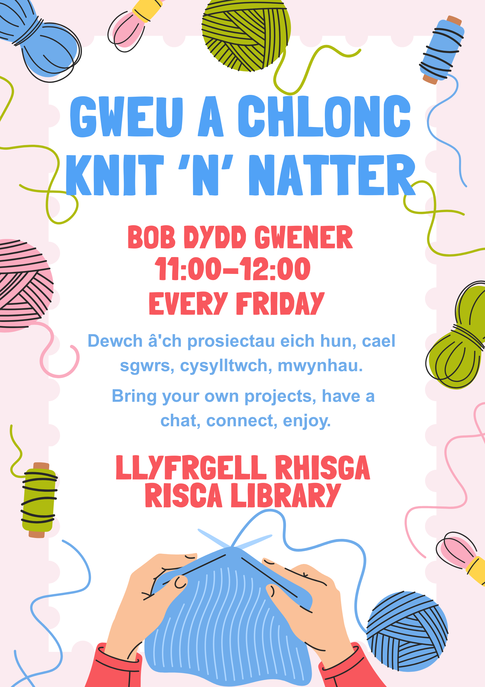 Gweu a Chlonc  |  Knit 'n' Natter