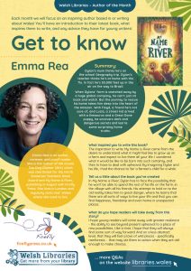 Provide more information about Author of the Month Emma Rea