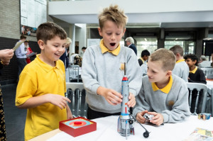 Children taking part in a science experiment