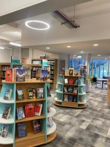 New book displays in Abergavenny Library