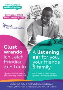 Flint Library Wellbeing Hub Promotional Poster