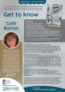 Get to know the Author Cath Barton poster