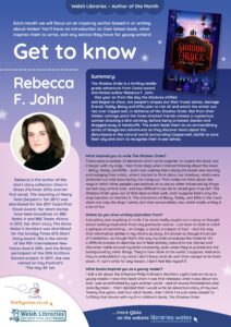 Get to know the Author Poster for Rebecca John