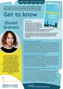 Get to know Eluned Gramich poster