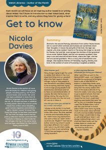 Get to know Nicola Davies poster