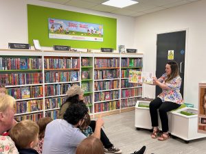 Sophie Zalayet in Summer Reading Challenge promotion event